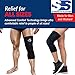 BEST KNEE COMPRESSION SLEEVE - Strength Sleeves Knee Support Sleeve GUARANTEED #1 Recovery Knee Brace. Leg Wrap for Knee Pain, Arthritis, Patella Knee. Running, Workout, Weightlifting Sleeves (Large)