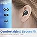 EARTEANA Bone Conduction Headphones with Mic, Open-Ear Bluetooth Headphones with Noise-Canceling Boom Microphone, Wireless Headset Stereo for Meeting, Driving, Home, Online Class