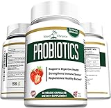 Probiotics Supplement for Digestive Health 40 Billion CFU - Promotes Weight Loss, Increased Energy, Bowel Regularity and Deep Immune System Support - Shelf Stable - For Women and Men - 60 Veggie Capsules - Made in USA