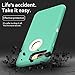 MXX Heavy Duty Defense Case with Screen Protector 4 Layers Rugged Rubber Shockproof Protection Case Cover for Apple iPhone 7 Plus/iPhone 8 Plus Aqua Green/White