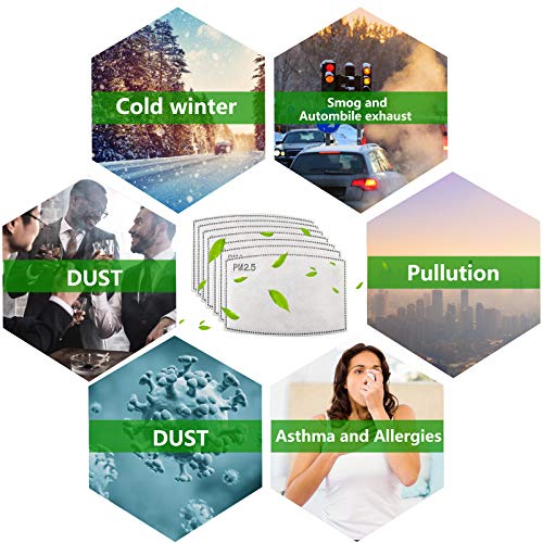 SZEETOX Filtres à Charbon Actif Remplaçable, Filtre à Charbon Actif PM 2,5 pour L’extérieur(100 pièces)
