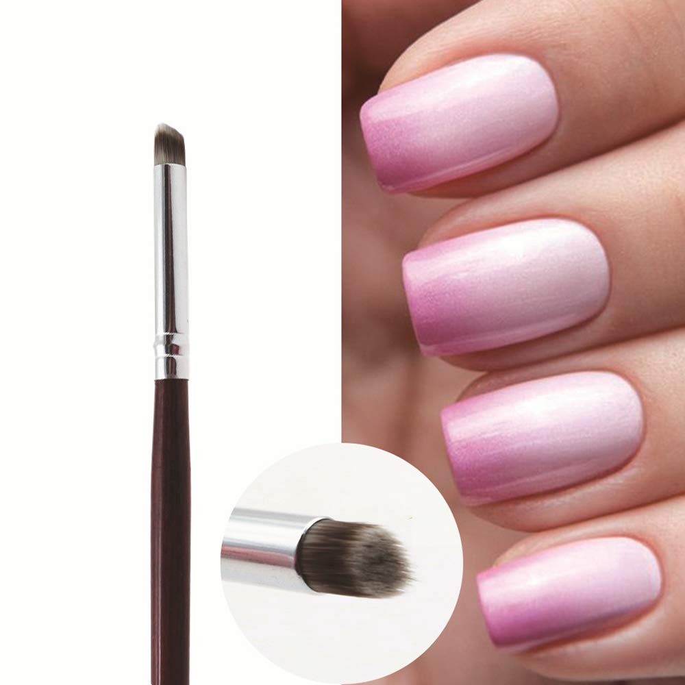 Photo 1 of 1 Pc Nail Brushes for Nail Art Professional Nail Art Brush/Manicure Gel Polish Brush/Gradual Color Blooming Nail Drawing Pen Nail Design Brushes (A)