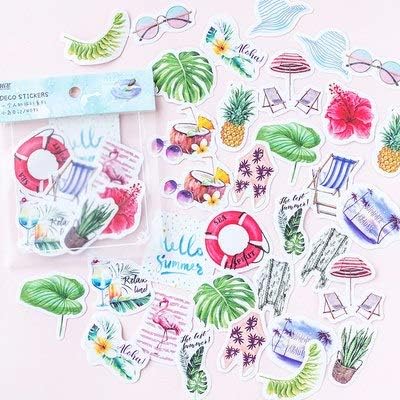JingHai 40pcs/pack Travel Alone Japanese Paper Kawaii Cute Custom Diary Flower Stickers Scrapbooking Flakes Stationery