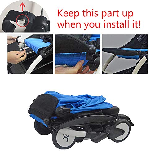 Stroller Footrest 8.5 Inch Accessories for Babyzen Yoyo Yoya Baby Time Feet Extension Infant Pram Footboard (21cm) - Thumbnail 5
