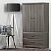 South Shore Versa 2-Door Armoire with Drawers Gray Maple, Traditional