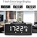 SMARTRO Alarm Clock Bluetooth Speaker for Bedrooms, Bedside, Travel, Heavy Sleepers, Dual Loud Alarm Clocks Radio, Large LED Display, Digital FM Radio, Stereo Sound, Snooze, AC& Battery Operated
