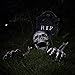 Realistic Skeleton Stakes Bones Skull Head and Hands Halloween Skeleton Decorations for Yard Lawn Stakes Garden Outdoor Halloween Decorations Scary Skull Skeleton Halloween Graveyard Décor (large)