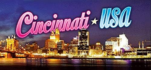 Amazon Com Cincinnati Ohio 3d Panoramic Magnet 7 99 Each Size 5 2cm H X 11 5cm W Kitchen Dining