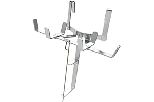 IRONDIY Aluminum Drywall Mud Pan Holder and Spool Tape Holder,Holds 12 inch Mud Pan & Up to 500 Ft Tape