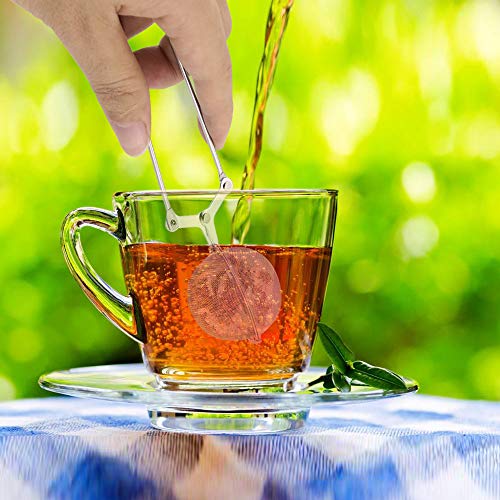 Oopsu 6 Pack Stainless Steel Tea Snap Ball, Ball Shape Tea Infuser with Handle, Tea Mesh Stainless Steel Strainers