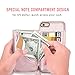 LAMEEKU iPhone 6S Plus Wallet Case, iPhone 6 Plus Card Holder Case, Leather Cases with Protective Credit Card Slot Zipper Pocket Wallet Back Flip for Apple iPhone 6S Plus / 6 Plus 5.5