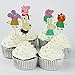 Winrase® Pack of 24 Cute Peppa Pig Kids Party Decoration Paper Cupcake Toppers (Peppa Pig)