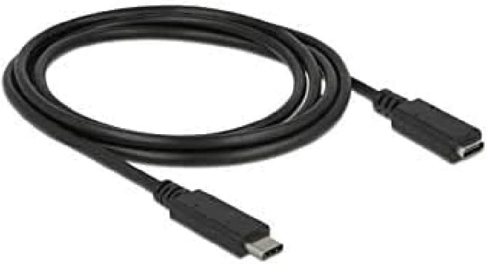 DeLock Cable usb3.1 °C > USB Type C Female Extension Cable 1.5 m Black Cable Digital Data 85534