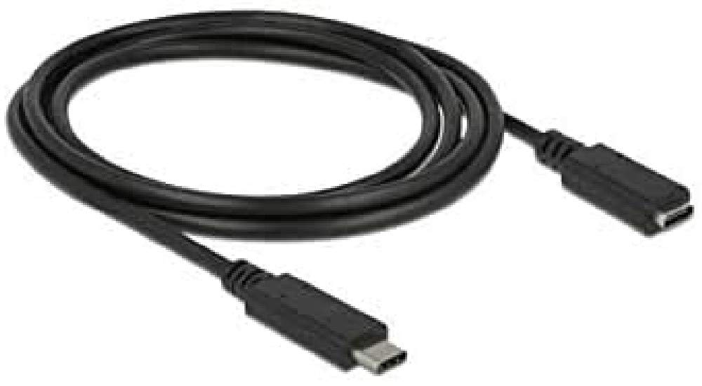 DeLock Cable usb3.1 °C > USB Type C Female Extension Cable 1.5 m Black Cable Digital Data 85534