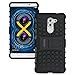 Honor 6X Case, OEAGO Huawei Honor 6X Case [Shockproof] [Impact Protection] Tough Rugged Dual Layer Protective Case with Kickstand for Huawei Honor 6X - Black
