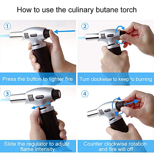 Kitchen Blow Torch, Professional Refillable Chefs Cooking Culinary