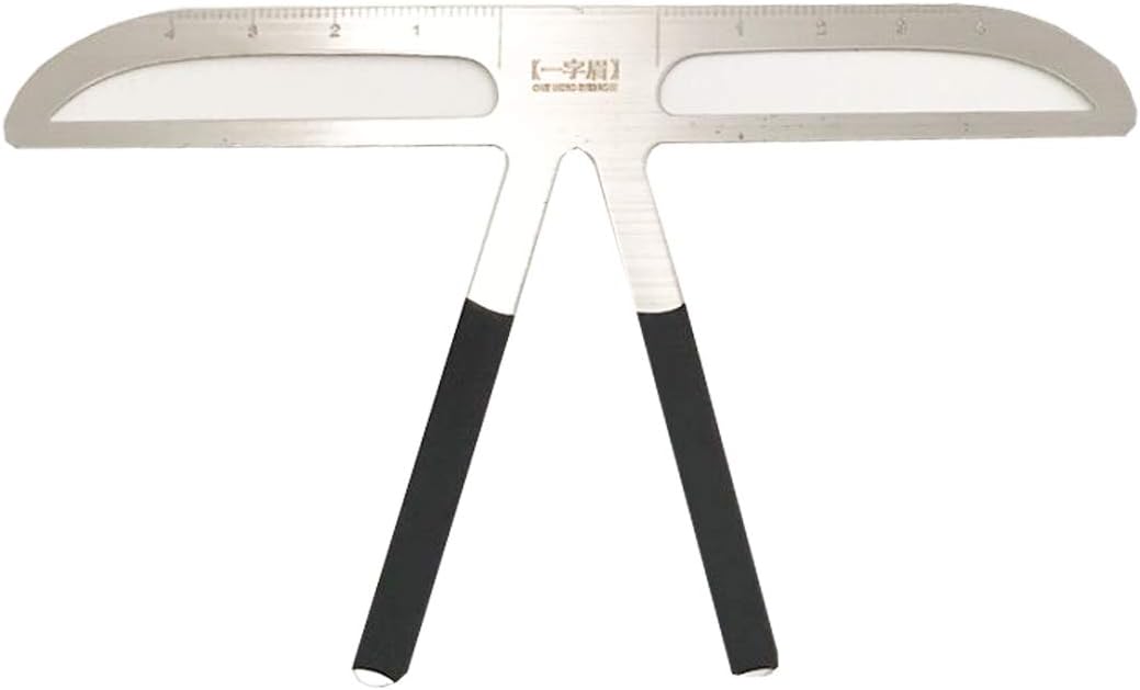 POPU Microblading Stencil Eyebrow Ruler Eyebrow Balance Caliper Stencils for Permanent Makeup Tool