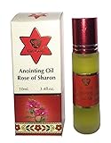 Holy Land Market Rose of Sharon anointing Oil from EIN Gedi in its New and Roll-On Glass Bottle - Anointing Oil - 10ml (0.34 fl. oz.)