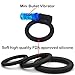 Super Soft Black Silicone Vibrating Cockring for Male Penis Ring Cock Rings 100% Medical Grade Pure Silicone Set for Extra Stimulation-Better Sex Toy for Erection Enhancing Last Longer Orgasm - 4 pcs