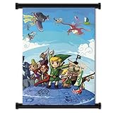 Legend of Zelda Wind Waker Game Fabric Wall Scroll Poster (16