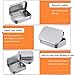 Shappy Silver Metal Rectangular Empty Hinged Tins Box Containers Basic Necessities Tins Mini Portable Box Small Storage Kit Tin Holders Box Set, Home Organizer, 3.75 by 2.45 by 0.8 inch (24 Pack)