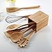 NEXGADGET Bamboo Utensil Holder Kitchen Utensils Crock Kitchen Tools Holder