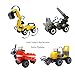 LTCtoy Buildable Vehicle with Minifigures - Compatible Minifigures 16 Pack for Boys Girls,Building Toy Bricks Accessories,Minifigures with Vehicles,Individually Packaged with Instructions