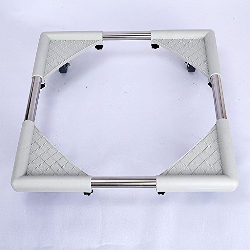 Click Here to See More Images TH Washing Machine Base Adjustable Multi-function Wheel Foot Bracket Stainless Steel Refrigerator Bracket