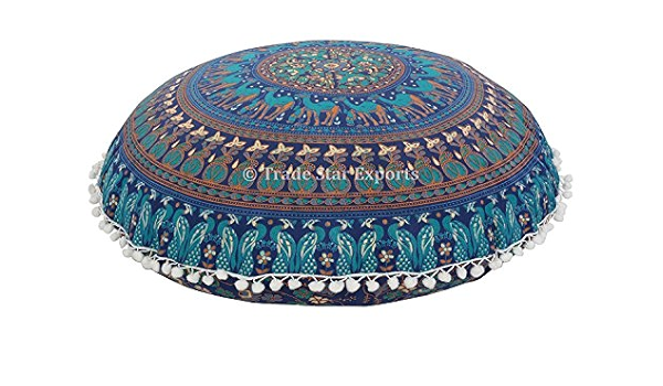 round mandala cushion