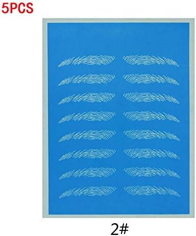 Miss Ammy 3D Permanent Makeup Eyebrow Lips Tattoo Practice Skin Microblading Training Tool (5, 2#)