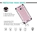 Huawei Ascend XT2 Case with Full Glass Screen Protector (2nd Version Only), Elate 4G Case, H1711 Case, Metallic Brushed Design Slim Hybrid [Shockproof] Armor Defender Case Cover (Rose Gold)