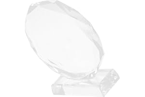 IMIKEYA Unique Crystal Glass Trophy with Detailed Design for Celebration and Competitions Featuring