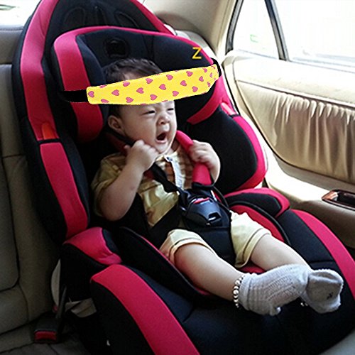 Baby Kids Car Seat Neck Relief Head Support Band with Adjustable Belt