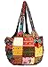 Tribe Azure Women Large Floral Colorful Handmade Shoulder Bag Tote Summer Beach Picnic Blanket Books Laptop School Market Casual Boho