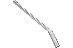 Toolwiz 14mm Spark Plug Socket with 12.2 Inch Extension, 3/8" Drive, 12 Point, 360 Degree Swivel Thin Wall Magnetic Spark Plug Socket Fits for Most Pickups, SUVs