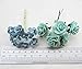 Thai Decorated 60pcs Mini Paper Flower Rose Green Tone Mini Paper Flowers Mulberry Paper Flowers for Crafts Scrapbooking Embellishment Wedding Card Supplies Mini Paper Roses Green