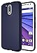 Diztronic Moto G4 Case, Full Matte Slim-Fit Flexible TPU Case for Motorola Moto G⁴ and Moto G⁴ Plus (4th Generation Only) 2016 (Matte Dark Navy Blue) - NOT for Moto G4 Play Model