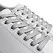 Miscly Flat Metallic Shoelaces [2 Pairs: 1 Pair Gold + 1 Pair Silver] 5/16