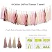 Tissue Paper Tassels Party Garland, 20pcs Rose Gold Foil Pink Blush Yellow Tassel 10g Rose Gold Confetti Gift for Baby Girl Showers Birthday Weddings Bridal Shower Decorations