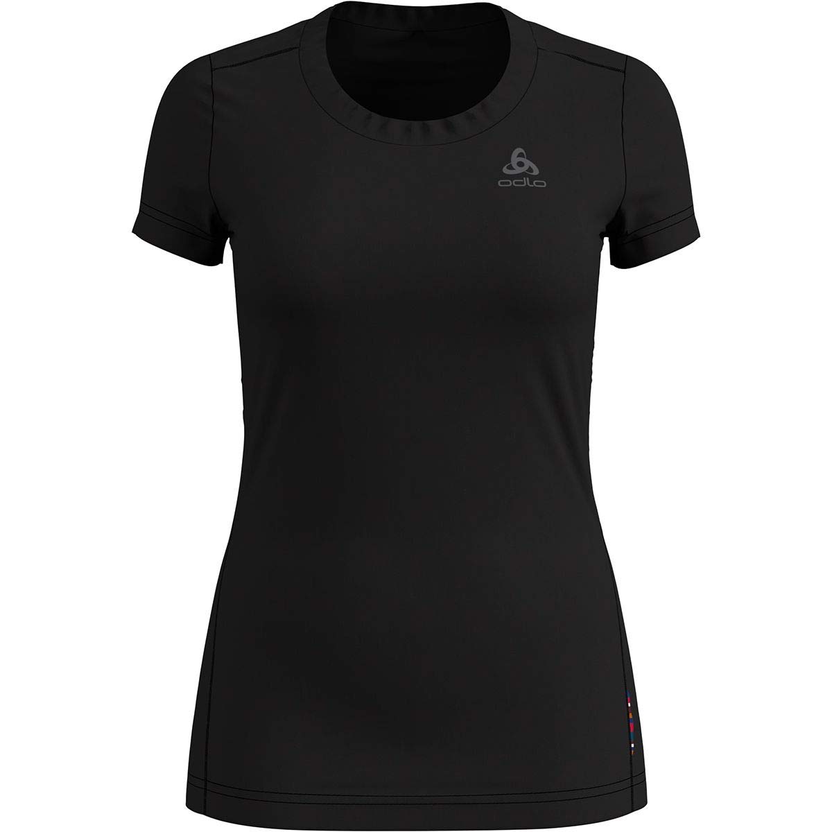 ODLO Women's Natural + Light Short-Sleeve Base Layer Top, Black, XS