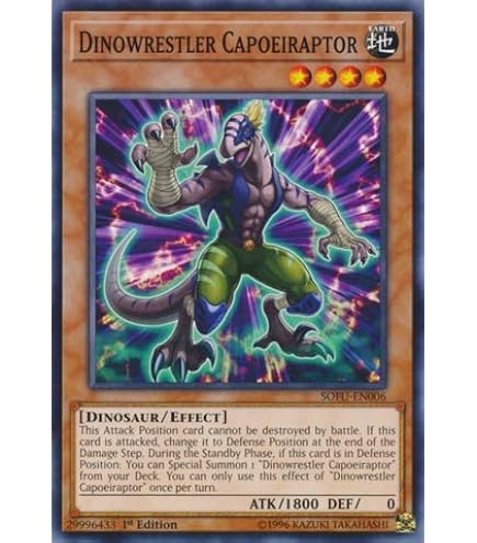 Amazon.com: Yu-Gi-Oh! - World Dino Wrestling - SOFU-EN054 - Common - 1st  Edition