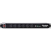 CyberPower CPS1215RMS Rackmount Surge Protector, 120V/15A, 12 Outlets, 15 ft Power Cord, 1U Rackmount