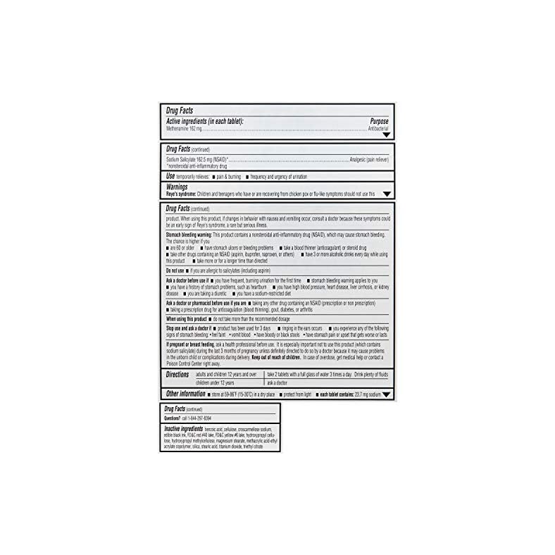 Cystex Urinary Pain Relief Tablets | Fast UTI Treatment | Controls