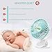 Baby Stroller Mini Battery Operated Clip Fan,Small Portable Fan Powered by Rechargeable Battery or USB Desk Personal Car Gym Workout Camping (green)