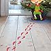 Ocosy 36Pairs Removable Christmas Elf Footprint Stickers Elf on The Shelf Elf on The Floor (Christmas Red)