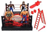 VT Super Rumble Wrestling Toy Figure Play Set w/ Ring, 4 Toy Figures, Accessories