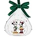 Mickey and Minnie Mouse Glass Sketchbook Ornament - Holiday 2016