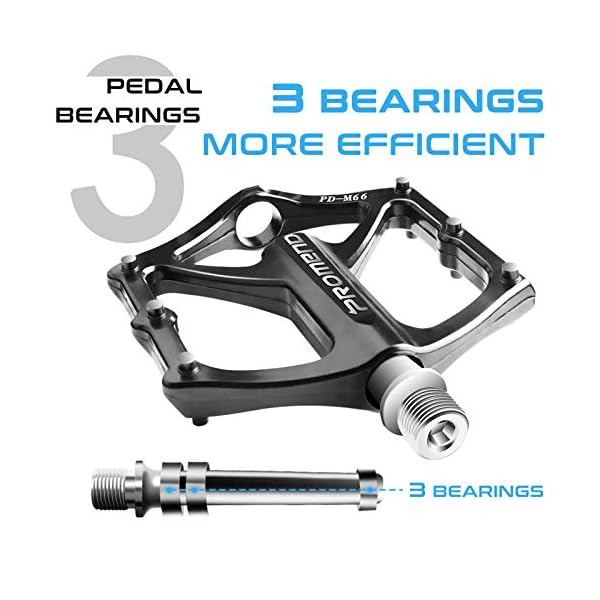 €23.99 Pedali per Bici, Robusti e Durevoli Pdali per Bicicletta con 3  Cuscinetti Sigillati, Superficie Antiscivolo ad Alta Resistenza 9/16”  Filettatura CR-Mo per Pedali Bici MTB BMX Ciclismo - bikewebshop.it