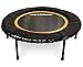 Leaps & Rebounds Bungee Rebounder - In-Home Mini Trampoline - Safety Bungee Cover, 32 Latex Rubber Bungees, Textured Jump Mat - Named Best Value Rebounder - 7 Colors, 2 Sizes