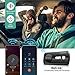 Handsfree Bluetooth Car Kit AUTO Power ON Visor with Motion Sensor, in-Car Speakerphone Kits for Smartphone Devices (2W Powerful Speaker,Dual Link) Black